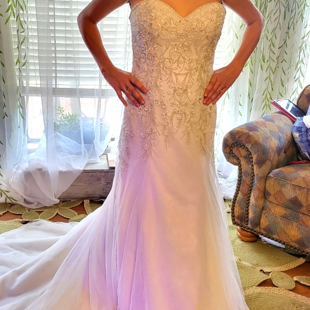 Strapless wedding dress